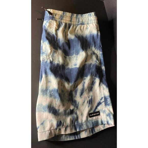 Quiksilver Mens M Blue Mystic Striped Volley Swim Trunks Board Shorts - Picture 3 of 8